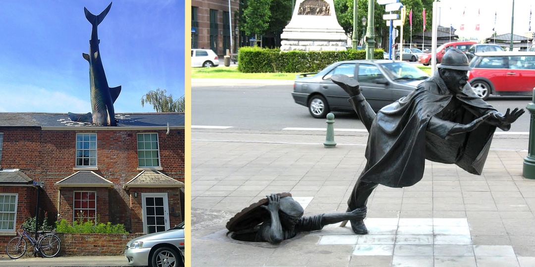 50 смешных и странных скульптур со всего мира. Одни вызывают восхищение, другие — недоумение. Часть 1