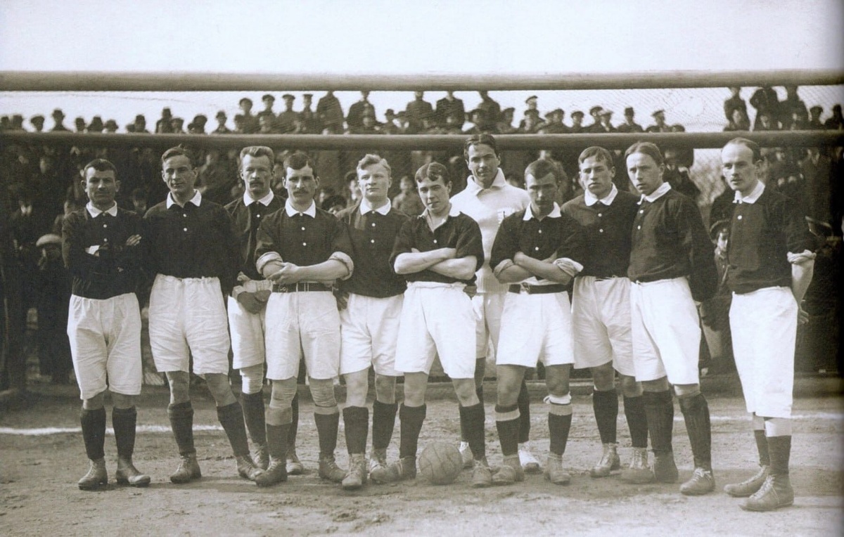 Сборная Российской Империи по футболу перед матчем со сборной Швеции, 1913