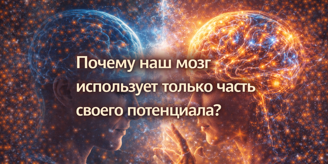 Почему наш мозг использует только часть своего потенциала?
