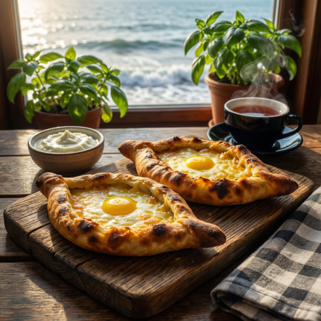 ხაჭაპური აჭარულად — Хачапури по-аджарски