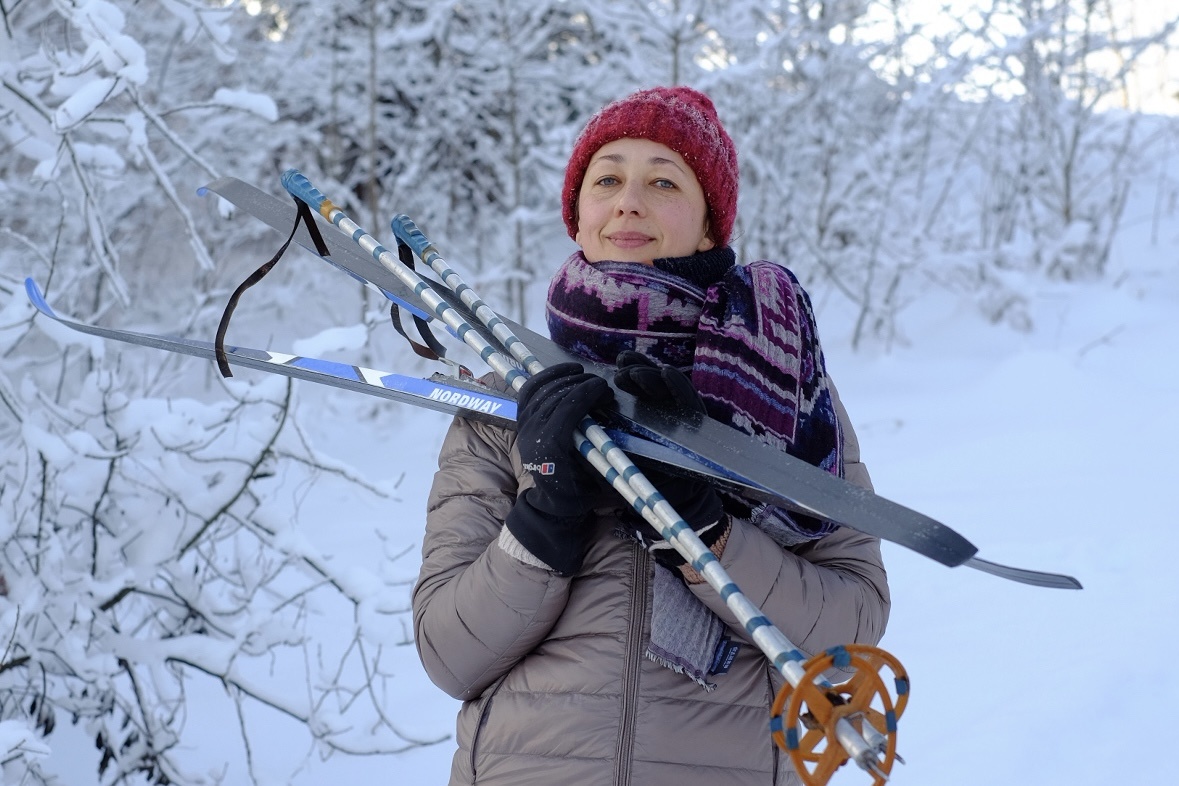 Очередная вылазка в лез с новыми лыжами и подарочными палками. Январь 2026