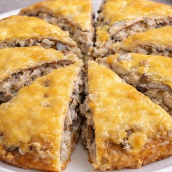 БЛИНЧАТЫЙ ПИРОГ С ГРИБАМИ - Вкусно Просто Быстро