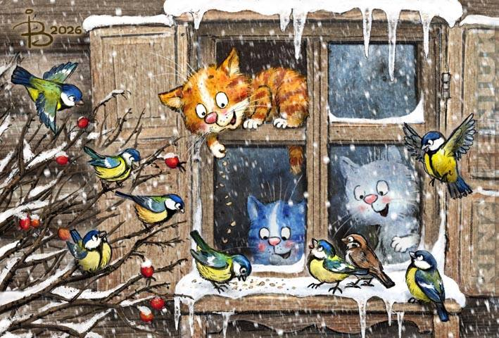 очаровательные коты Рины Зенюк