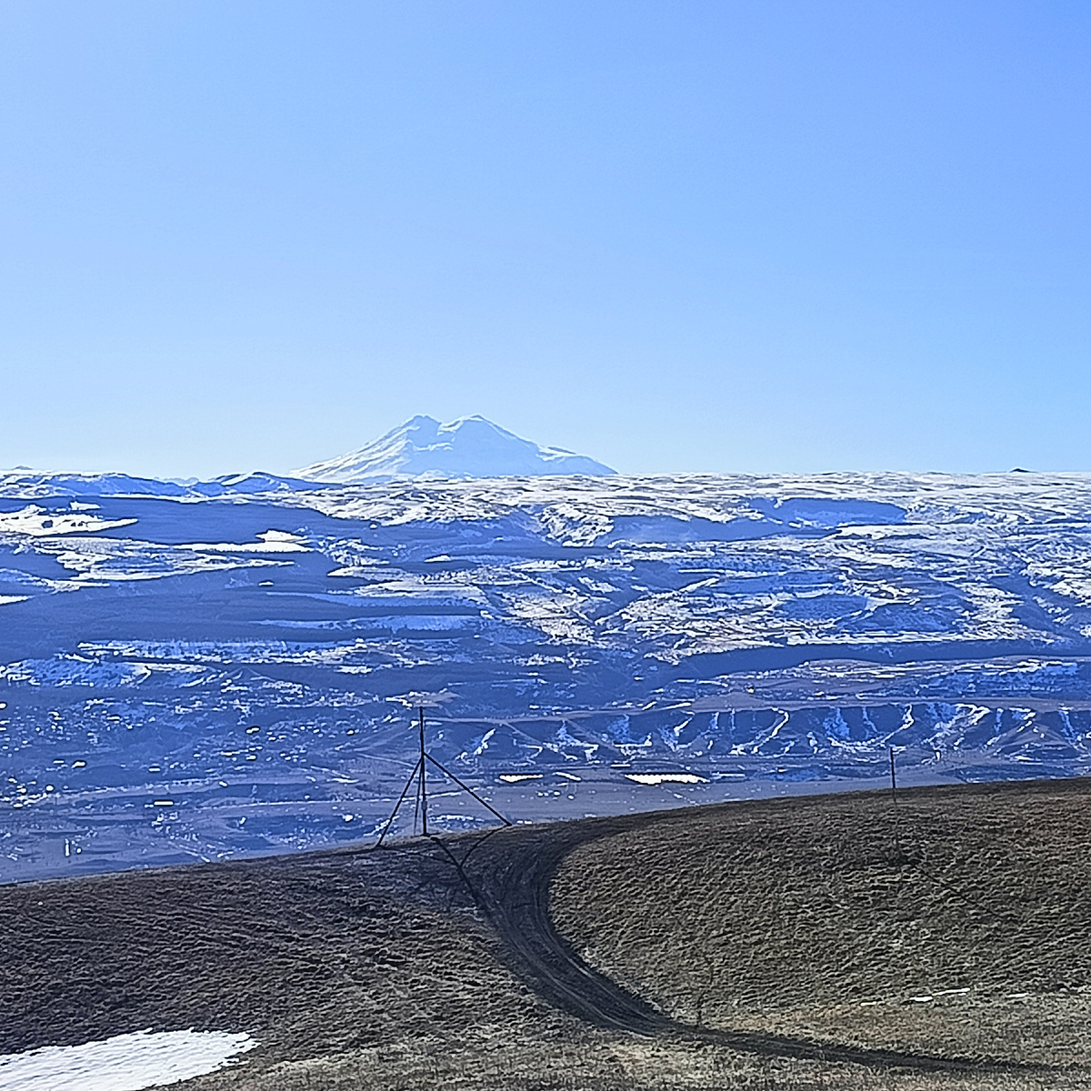 Эльбрус. Вид с Баргузинского хребта. Смотровая площадка