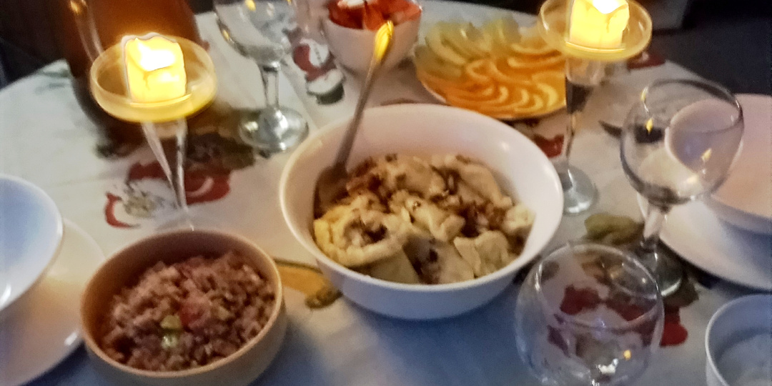 Постный  ужин  в Крещенский Сочельник.