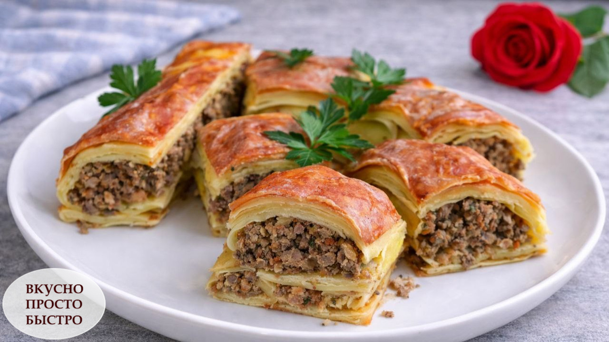 БЛИННЫЙ ПИРОГ С ПЕЧЕНОЧНОЙ НАЧИНКОЙ - Вкусно Просто Быстро