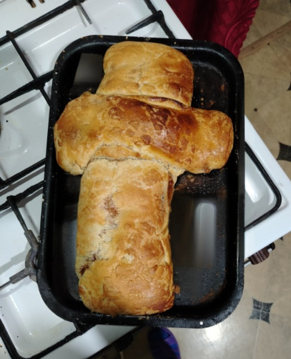 Ладный и мягкий пирог получился. Удался! 