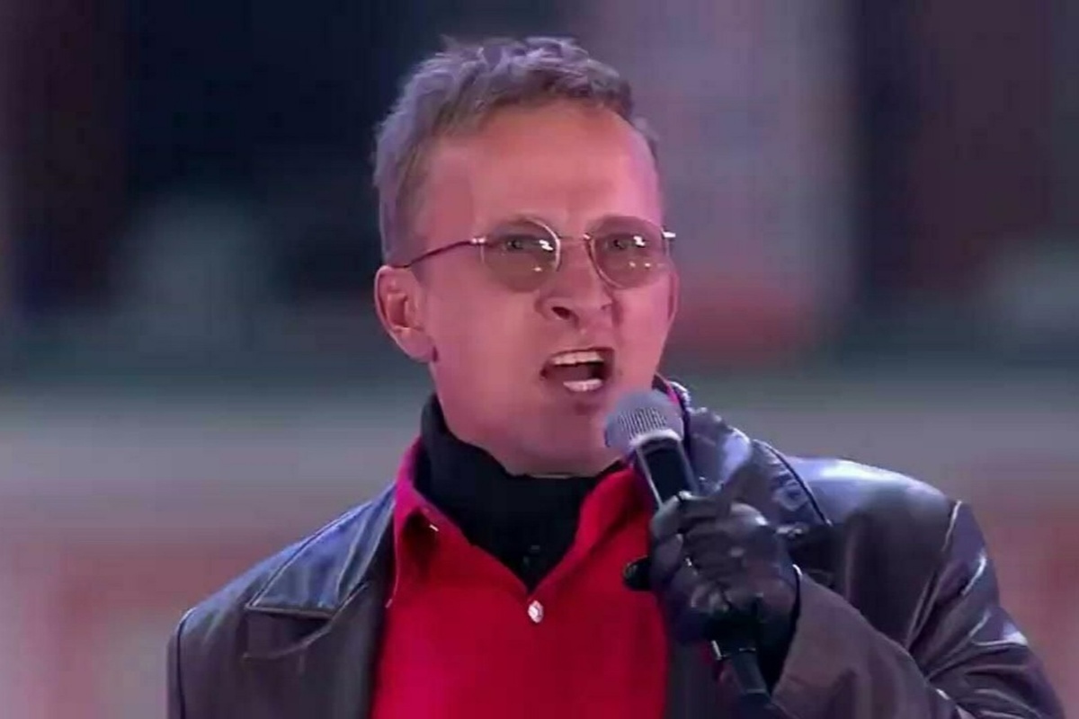    Фото: Иван Охлобыстин и момент создания мема "Гойда!", источник: соцсети