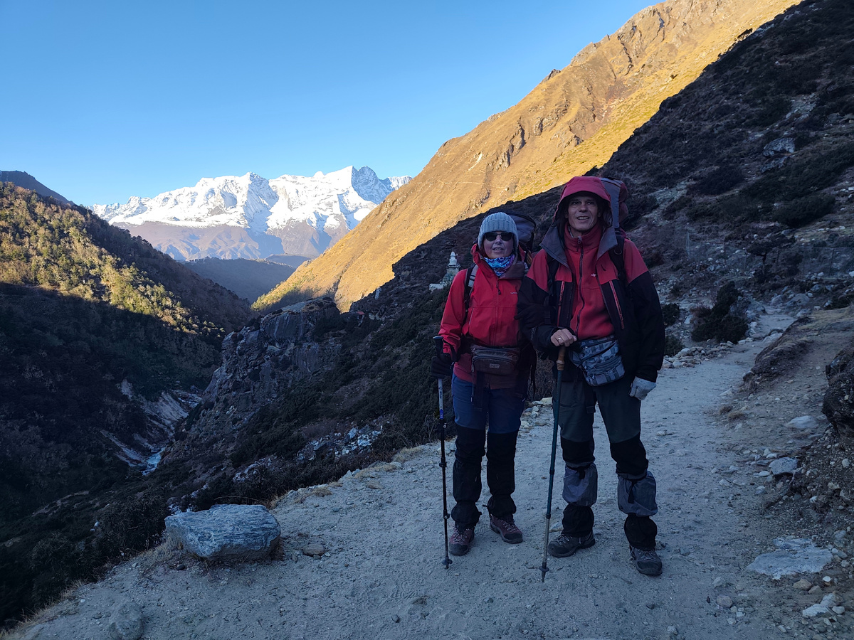 На тропе от Пангбоче к Тенгбоче