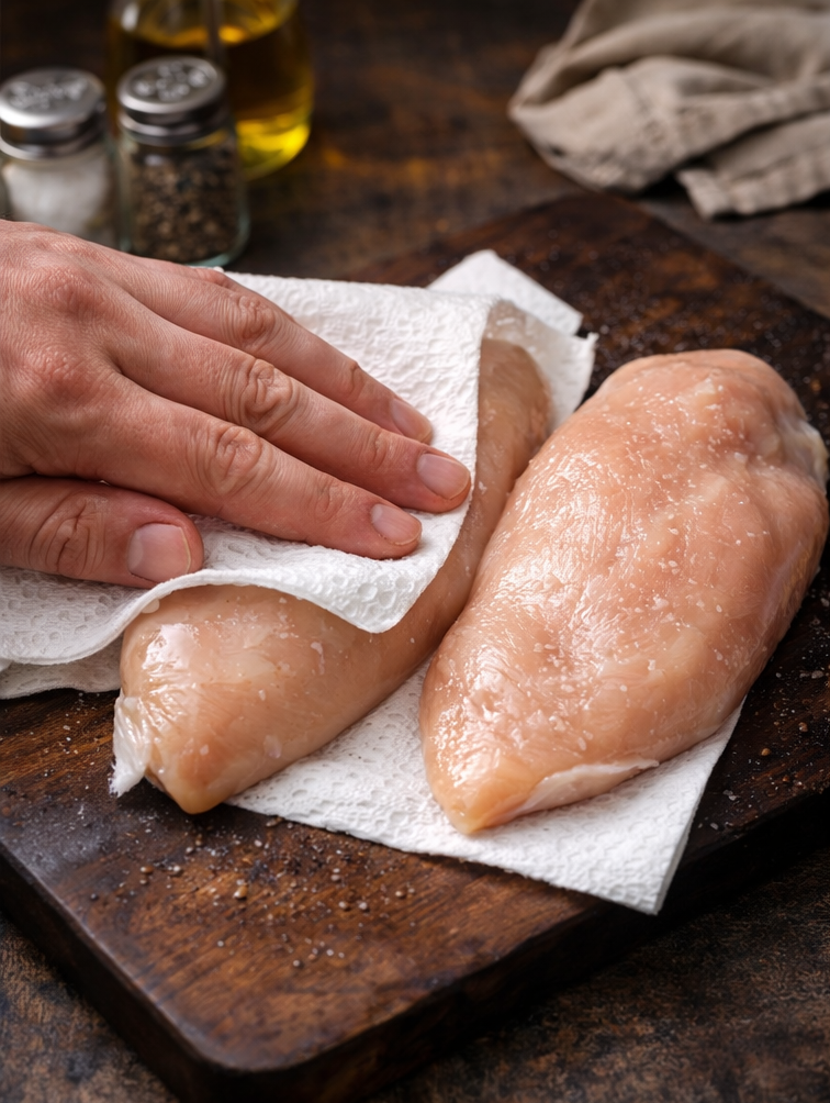 Подготовливаем грудку к готовке