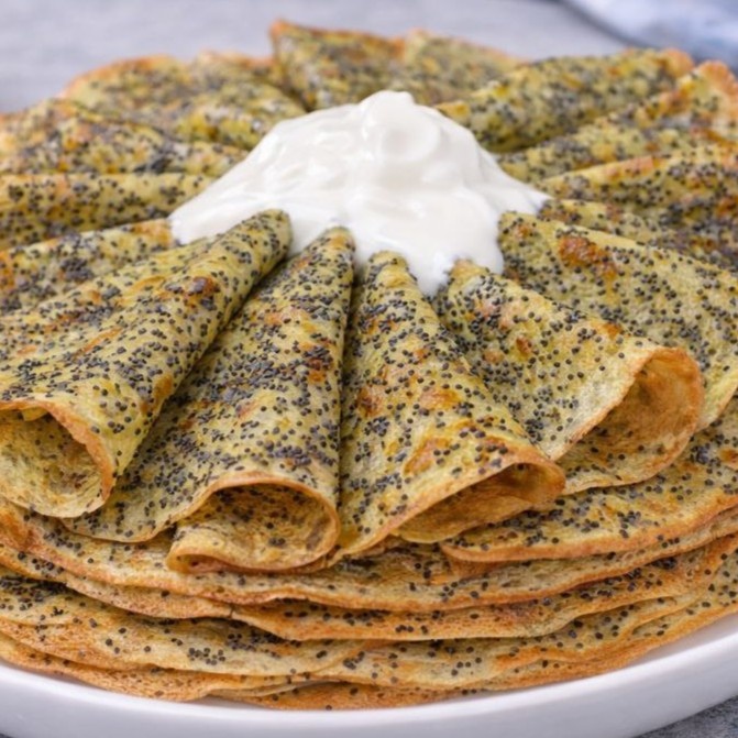 ЛИМОННО-МАКОВЫЕ БЛИНЫ- Вкусно Просто Быстро