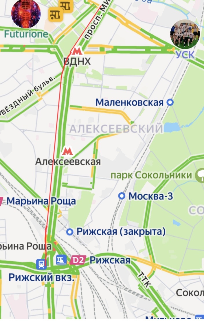 Линия на проспекте мира от рижского вокзала до ВДНХ закрытая в том же 1995 году