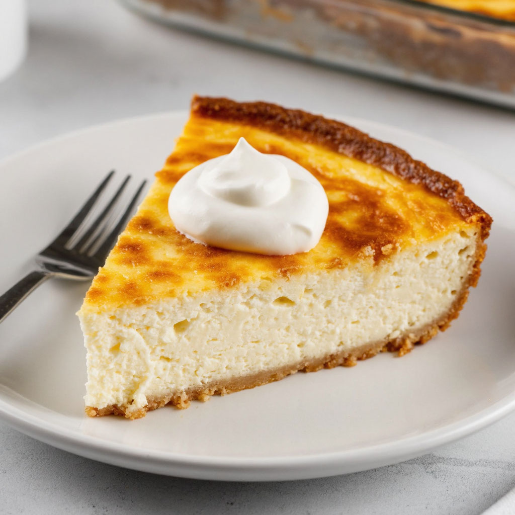 Творожная запеканка без сахара + сметана