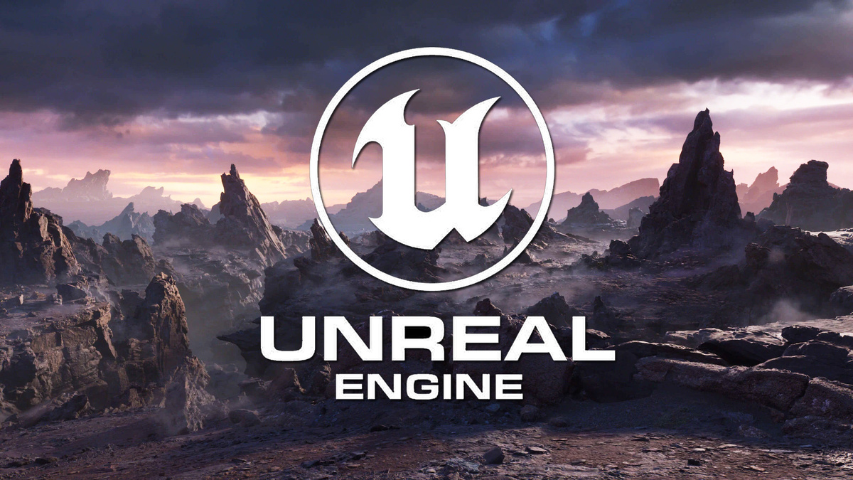 Логотип Unreal Engine 5 — главного графического движка для разработки игр и кино в 2026 году