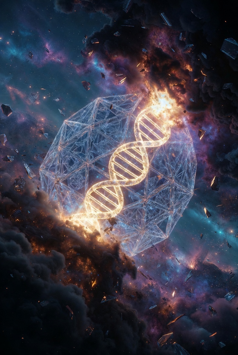 "Аристон против Энтропии: Исправление Вселенной", иллюстрация создана сетью Грок