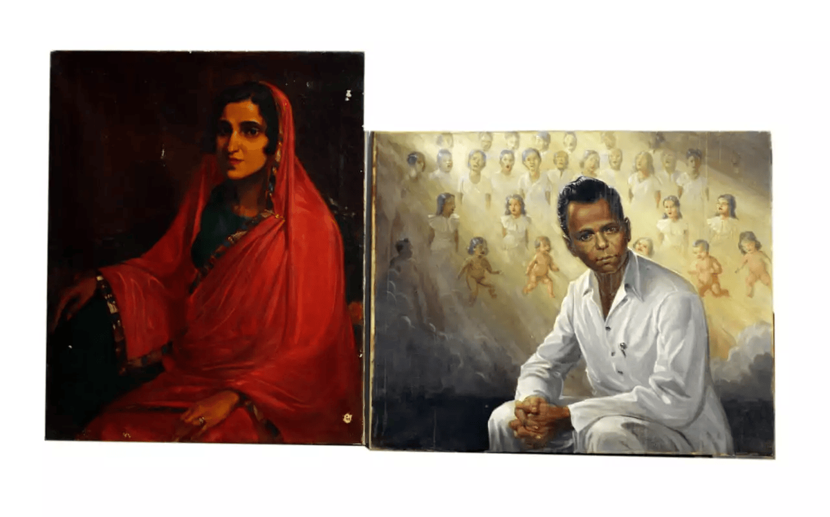 «Леди в красном», скрытая под портретом почти сто лет