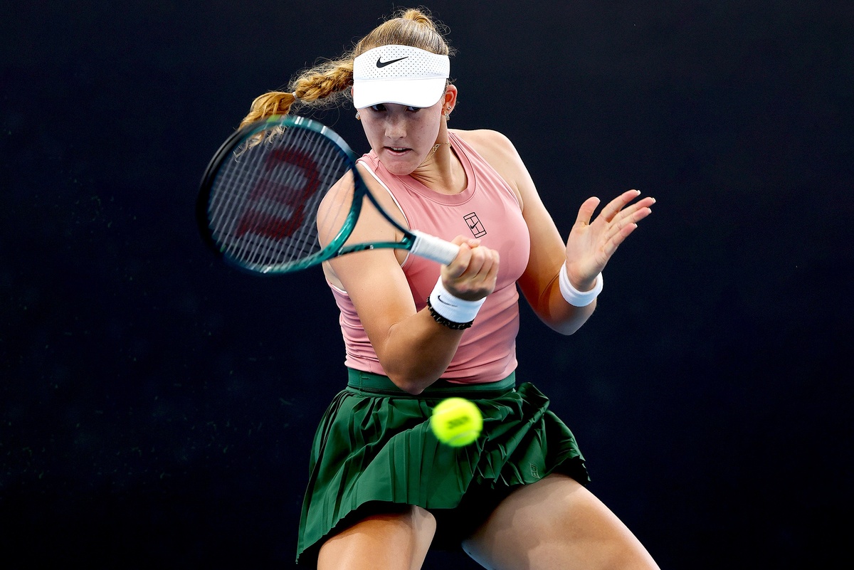    Трофей на "пятисотнике" позволил Мирре Андреевой подняться на седьмую строчку в рейтинге. / Getty Images