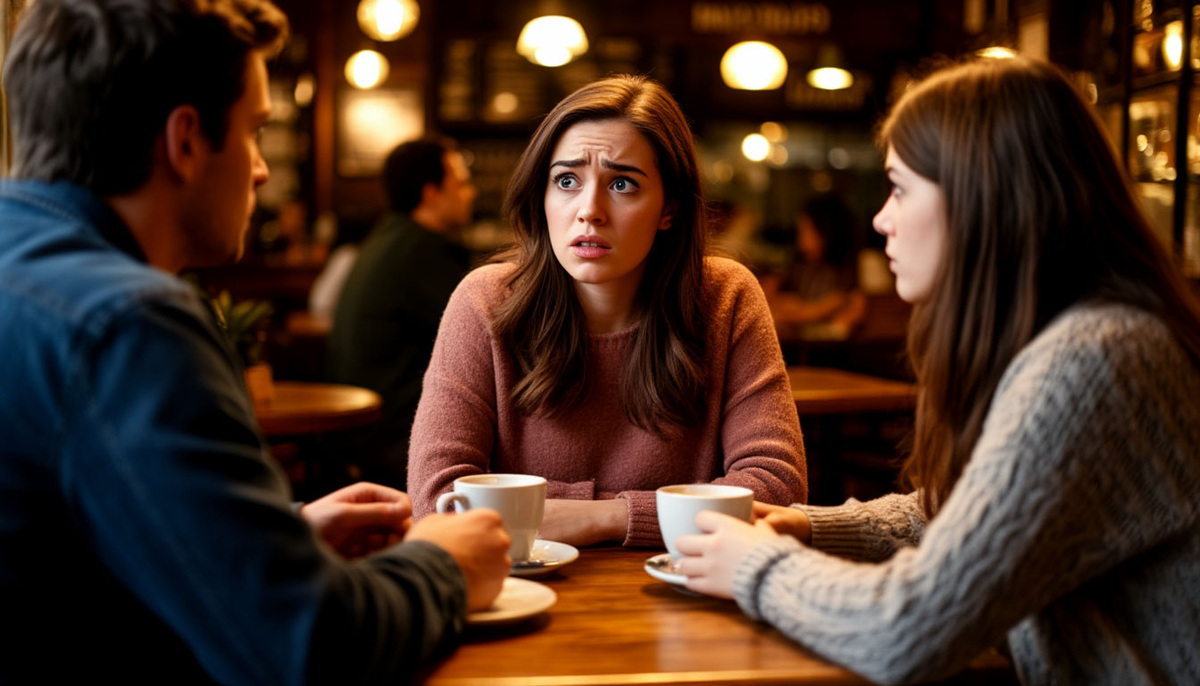 В кафе втроем