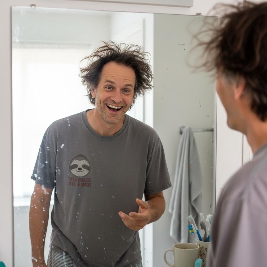 Фото: нейросеть. От улыбки станет день светлей!