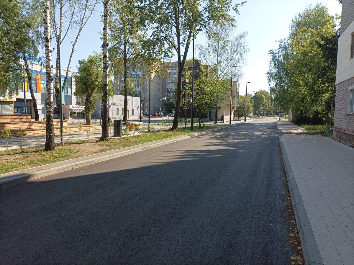 Стартую у благоустроенного бульвара Центральной ул.