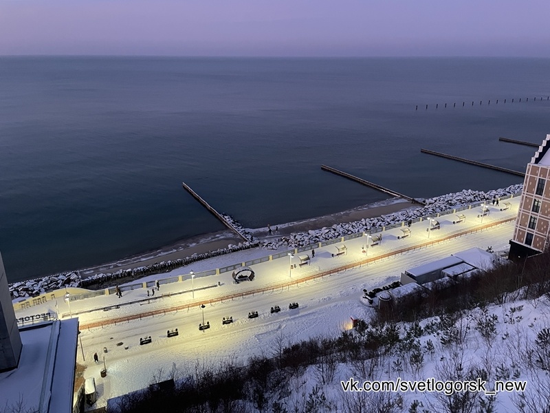Светлогорск, море, 18.01.2026