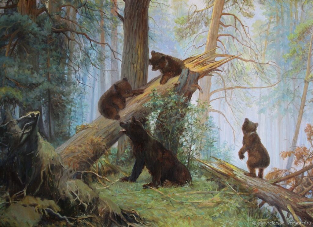      «Утро в сосновом лесу» Юлия Жабина