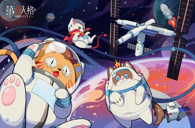    Официальная иллюстрация с питомцами в Identity V