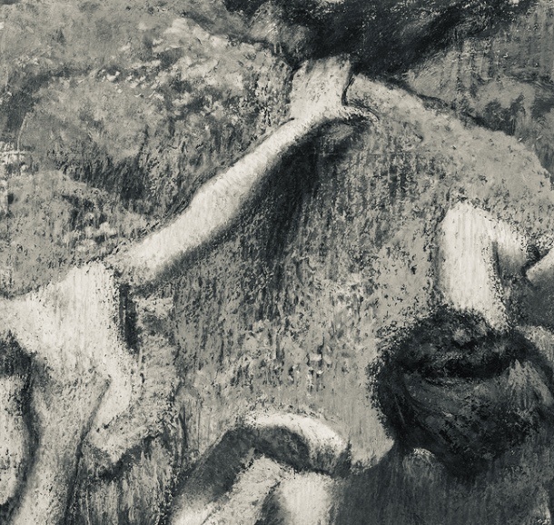 Эдгар Дега «Голубые танцовщицы». Фрагмент.