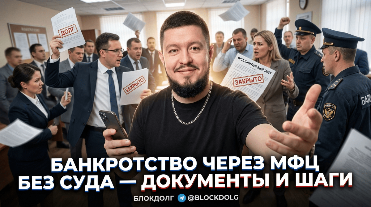    Оформление банкротства через МФЦ без обращения в суд Максим