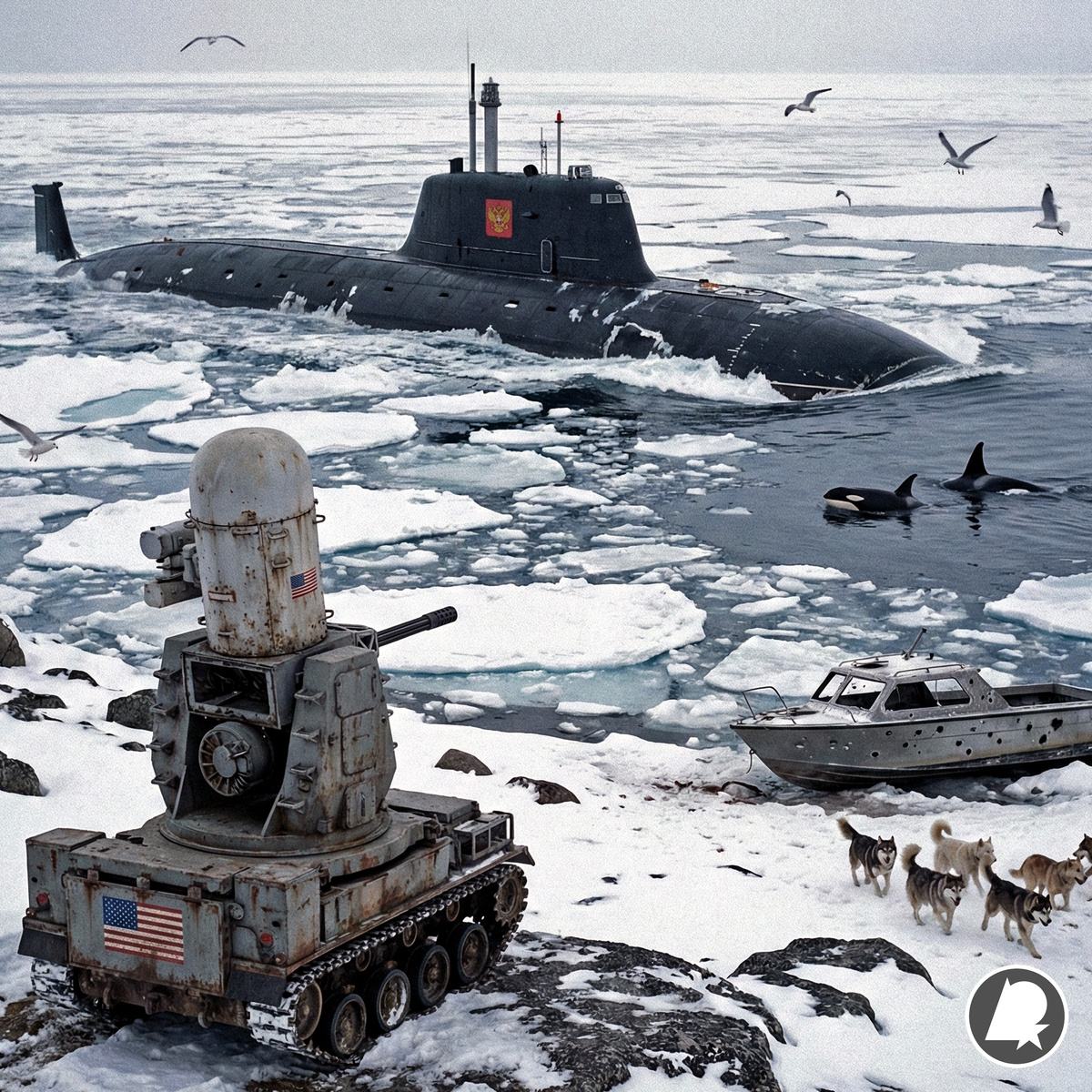 Greenland. Local residents suffer in especially, from psychological problems (reconstruction)