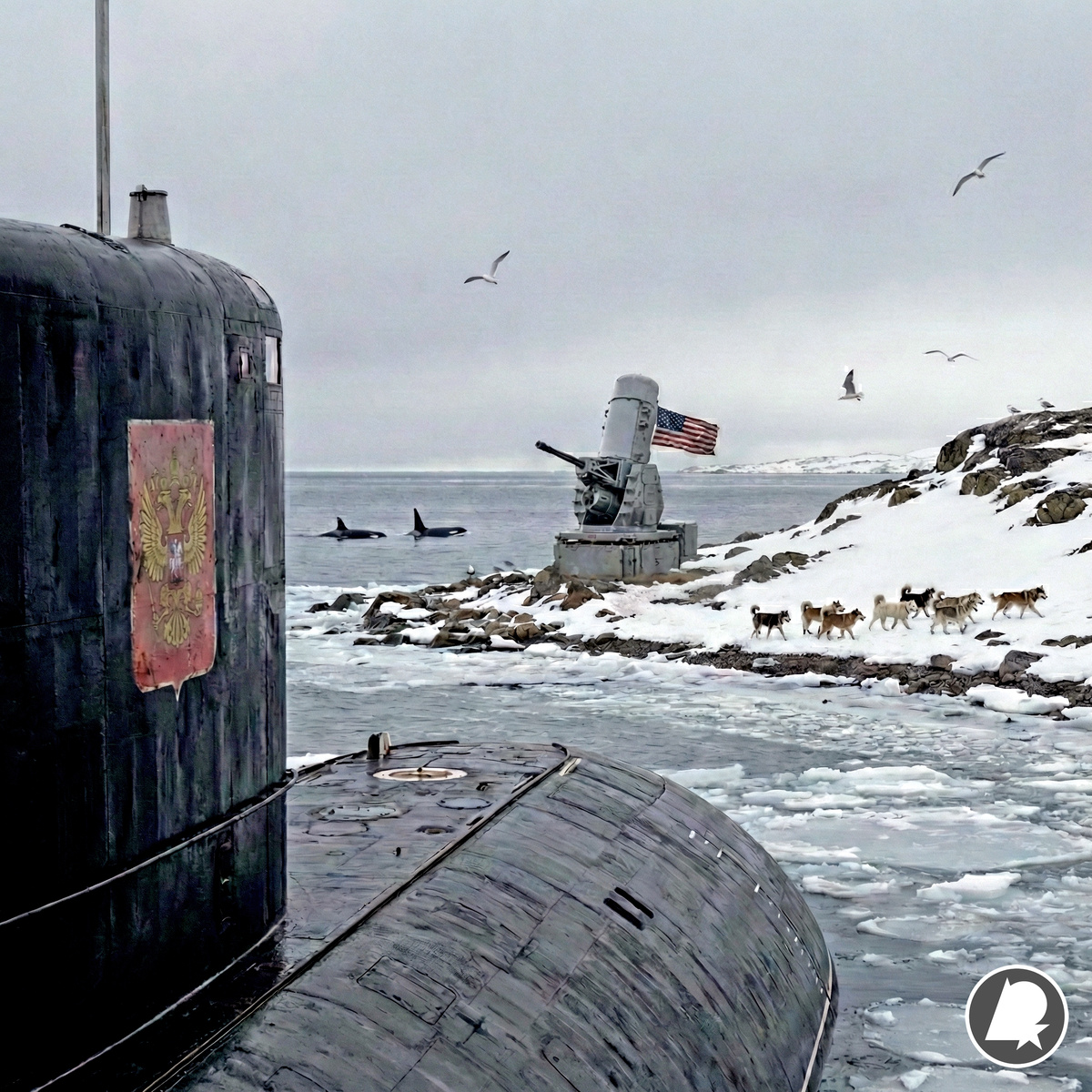 Greenland. Greenland-Iceland-UK gap. America's front line of defense (reconstruction)