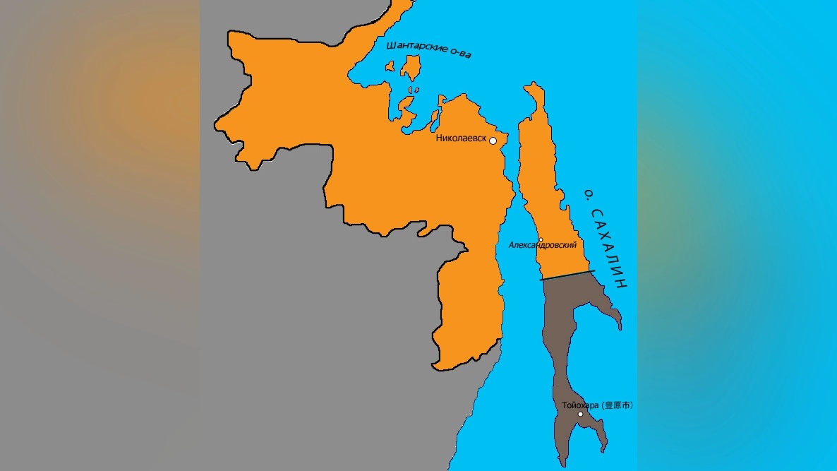 Карта Сахалинской области (1914)