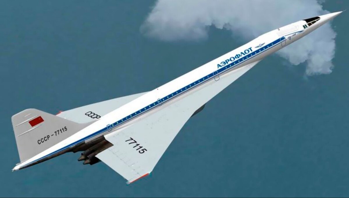 Сверхзвуковой пассажирский советский самолёт Ту-144 (иллюстрация из открытых источников)