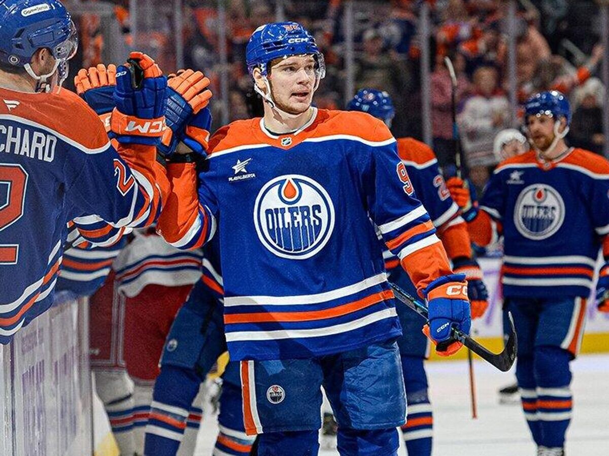    Нападающий "Эдмонтон Ойлерз" Василий Подколзин | © Фото : Соцсети "Эдмонтона"