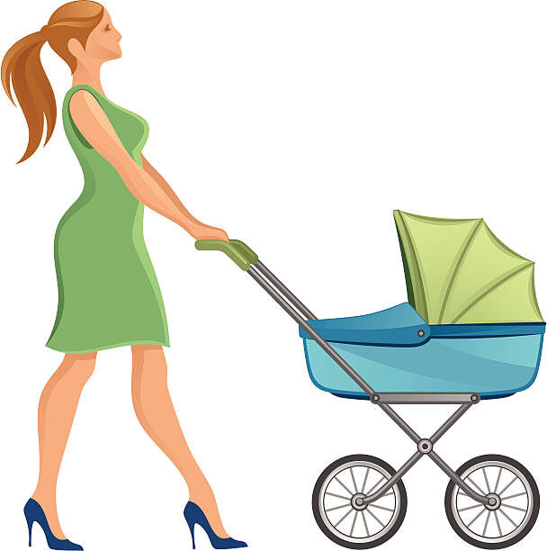 Рисунок из интернета.Прогулка с ребёнком.