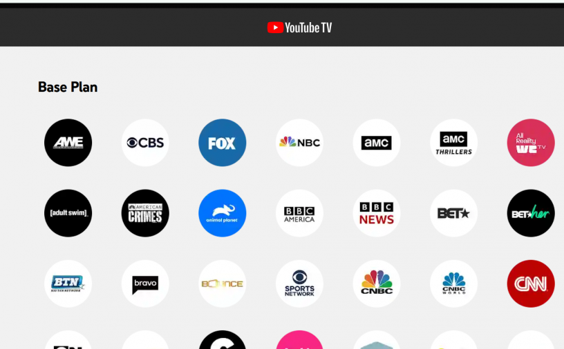 YouTube TV. Иллюстративное изображение.