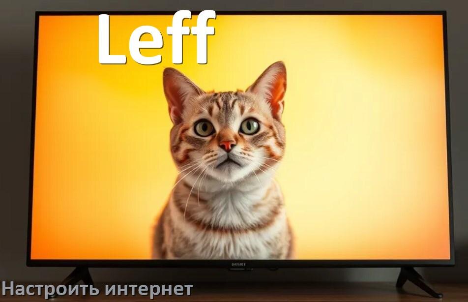 
Как на телевизоре Leff настроить интернет через Wi-Fi или кабель