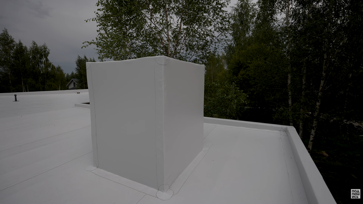 Вентиляционный короб до установки колапака