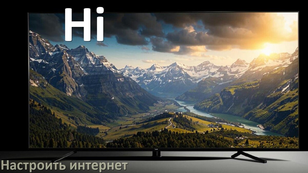 
Как на телевизоре Hi настроить интернет через Wi-Fi или кабель