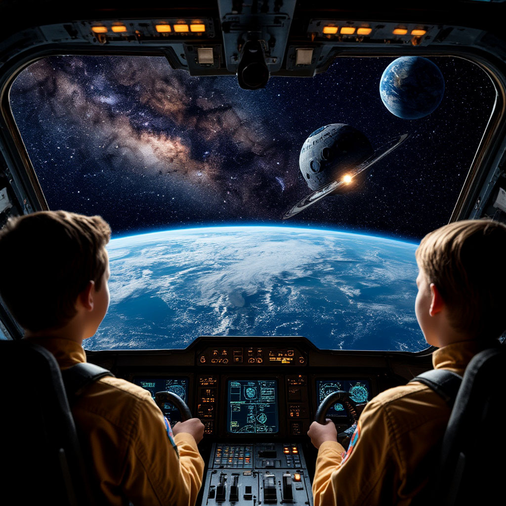 Земля из окна звездолета