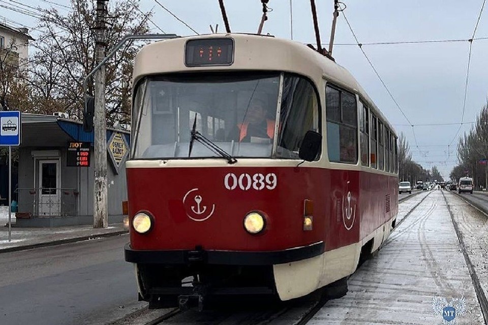    В Мариуполе временно отменили движение трамваев. Фото: Минтранс ДНР
