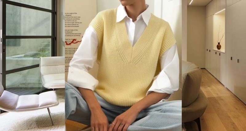 Вязаный жилет