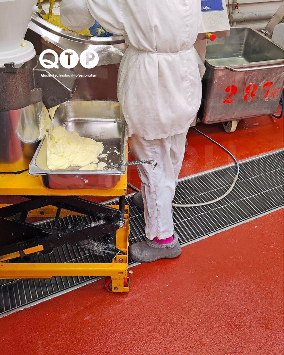 Полимерное покрытие красного цвета на пищевом производстве