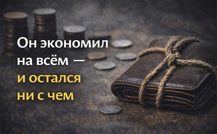 Он экономил на всём — и остался ни с чем
