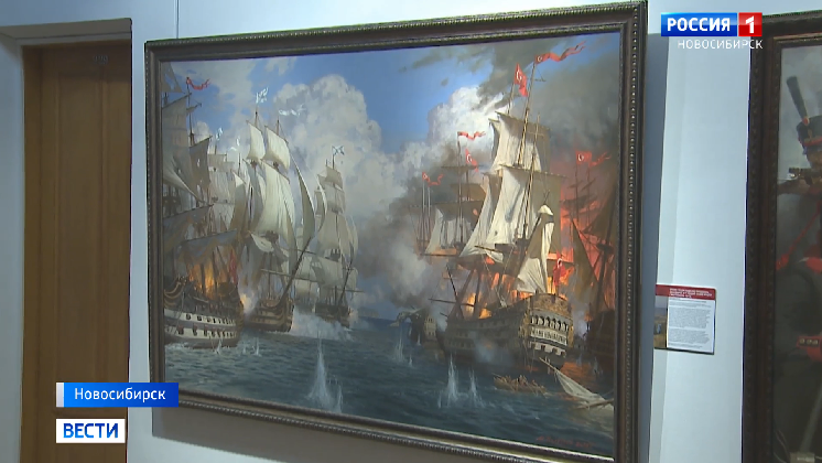 В Новосибирске открыли выставку картин художника-баталиста Михаила Полетаева
