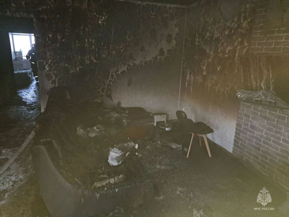    Пожар на улице Новгородской. Источник: ГУ МЧС России по Алтайскому краю