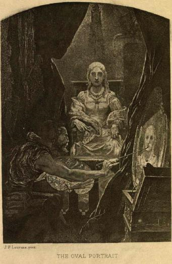 Иллюстрация к рассказу «Овальный портрет», написанному при потрясении от тяжёлой болезни жены. 