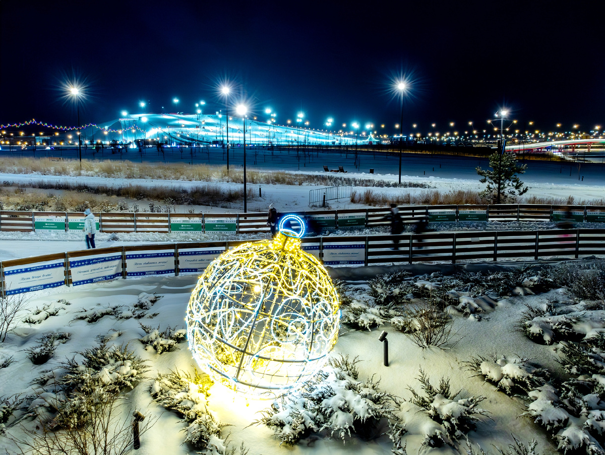 Зима в городском курорте "Притяжение"