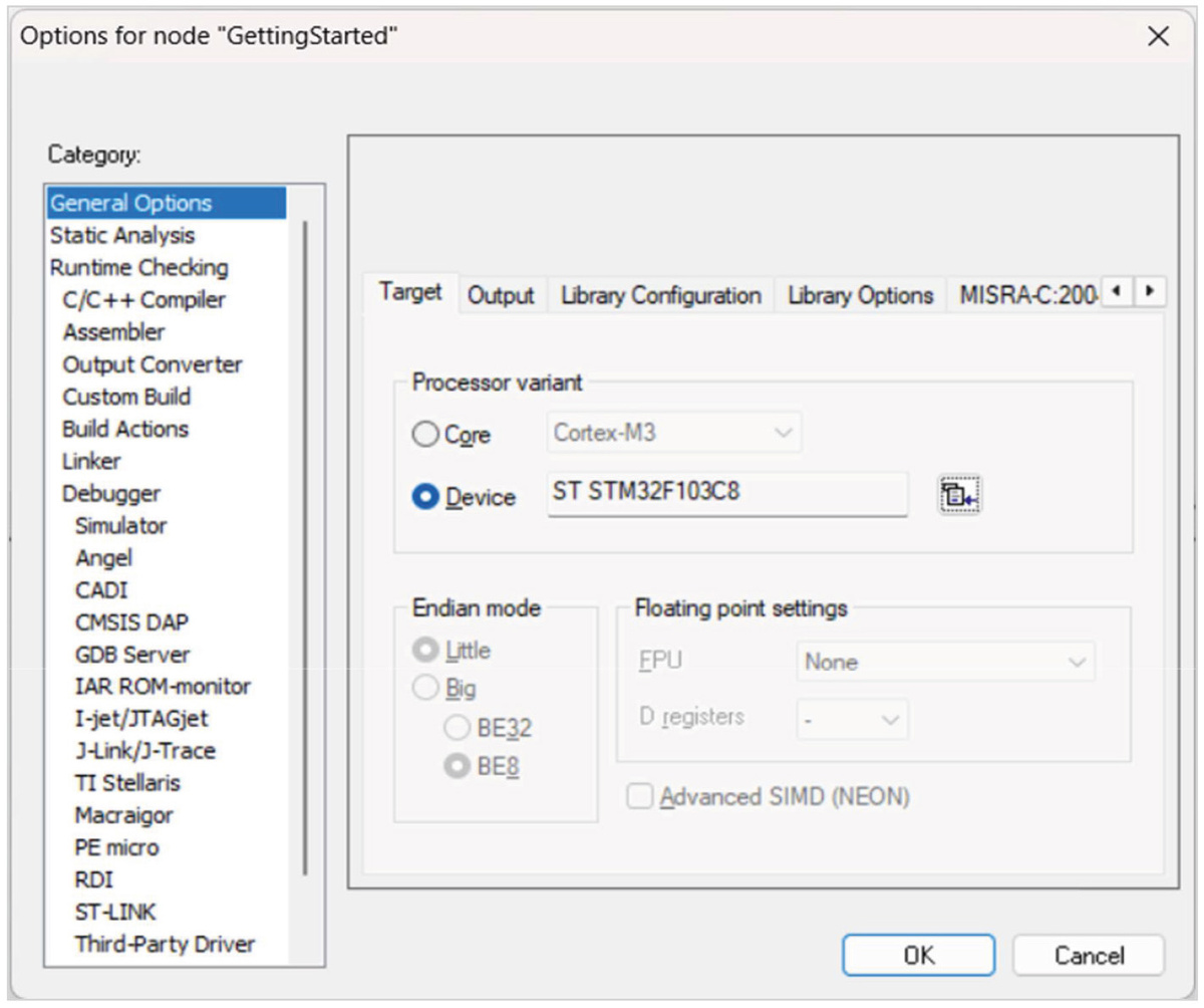 Рис. 1. Скриншот окна выбора типа МК