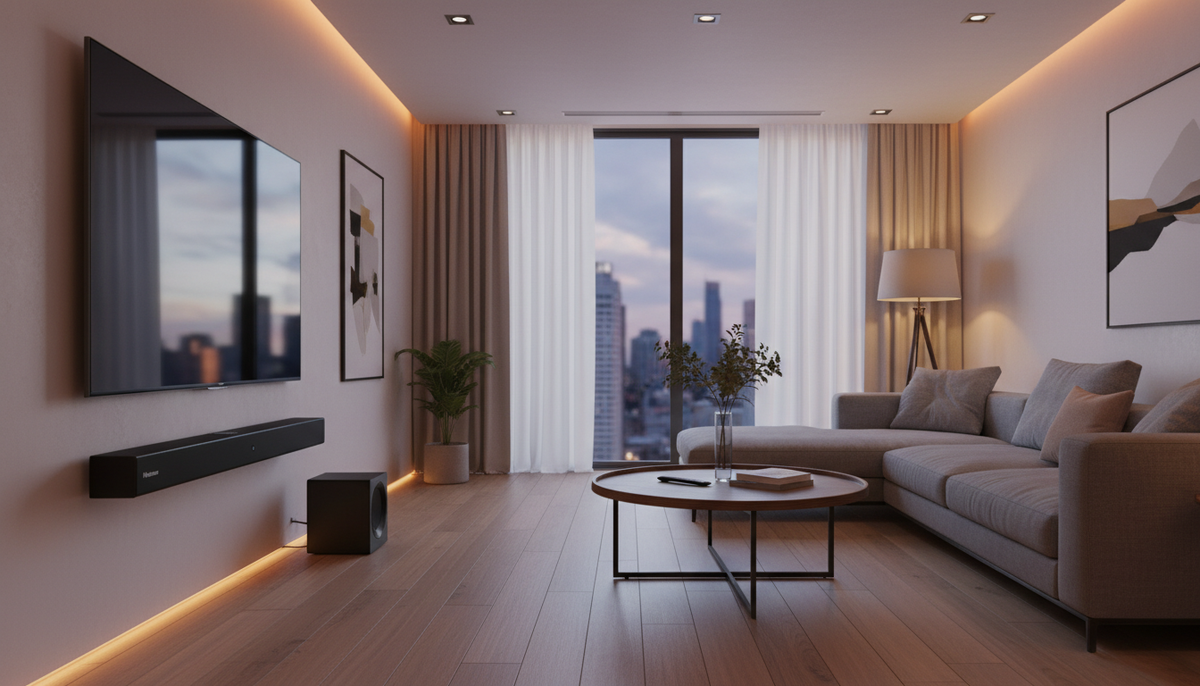 Саундбар для телевизора Hisense HS3100; мощность 480 Вт; беспроводной сабвуфер